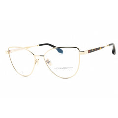 Victoria Beckham Women's Eyeglasses - Gold Metal Cat Eye Shape Full Rim | VB2131 714
