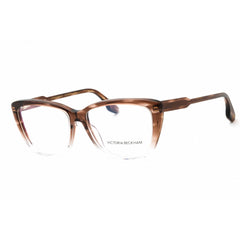 Victoria Beckham Women's Eyeglasses - Brown/Azure Acetate Cat Eye Frame | VB2623 204