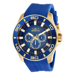 Invicta Men's Quartz Watch - Pro Diver Blue & Gold Tone Dial Blue Strap | 28002