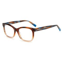 Missoni Women's Eyeglasses - Brown Horn Plastic Square Full Rim Frame | MIS 0090 0EX4