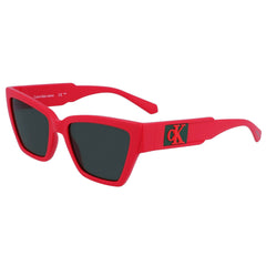 Calvin Klein Jeans Women's Sunglasses - Coral Plastic Cat Eye Frame | CKJ23624S 620