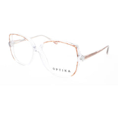 Optika Unisex Eyeglasses - Brown Plastic Butterfly Full Rim Frame | OP 107 BRN 53