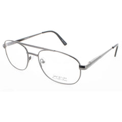 Signature Unisex Eyeglasses - Gunmetal Metal Navigator Full Rim | 1111 Gunmetal 56