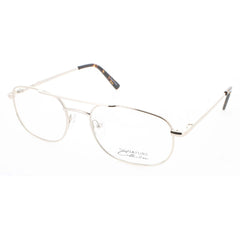 Signature Unisex Eyeglasses - Gold Metal Navigator Shape Full Rim Frame | 1112 Gold 54