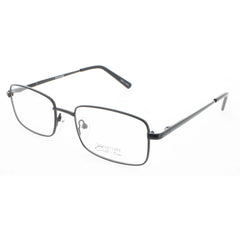 Signature Unisex Eyeglasses - Black Metal Rectangular Full Rim Frame | 1116 Black 53