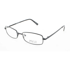 Signature Unisex Eyeglasses - Black Metal Rectangular Full Rim Frame | 1117 Black 51