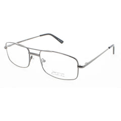 Signature Unisex Eyeglasses - Gunmetal Rectangular Full Rim Frame | 1127 Gunmetal 57