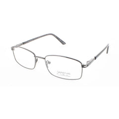 Signature Unisex Eyeglasses - Gunmetal Metal Rectangular Frame | Pn107 Gunmetal 52