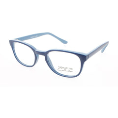 Signature Unisex Eyeglasses - Navy/Blue Plastic Rectangular Frame | S7001 NAV/BLU 45