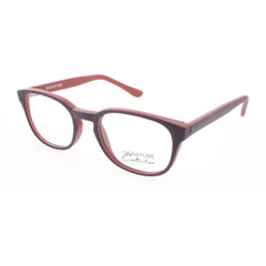 Signature Unisex Eyeglasses - Purple/Red Plastic Rectangular Frame | S7001PUR/RED 45