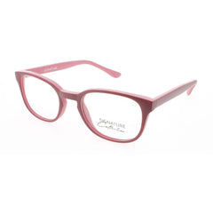 Signature Unisex Eyeglasses - Red/Pink Plastic Rectangular Frame | S7001 RED/PNK 45