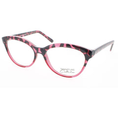 Signature Unisex Eyeglasses - Tortoise Red Plastic Cat Eye Frame | S7003 TortRed 52