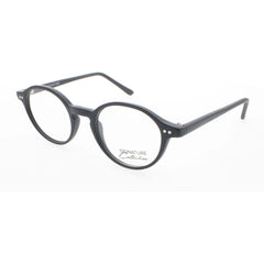 Signature Unisex Eyeglasses - Matte Black Plastic Round Frame | S7010 MatteBlack 46