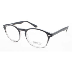 Signature Unisex Eyeglasses - Grey Plastic Round Shape Full Rim Frame | S7014 Grey 49