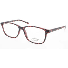 Signature Unisex Eyeglasses - Pink Tortoise Rectangular Frame | S7018 PinkTort 55