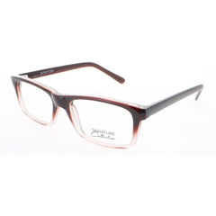 Signature Unisex Eyeglasses - Brown Fade Rectangular Full Rim | S7023 BrownFade 51