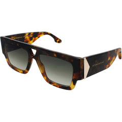 Victoria Beckham Women's Sunglasses - Dark Havana Fade Browline Frame | VB651S 232