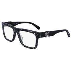 Calvin Klein Jeans Unisex Eyeglasses - Black/White Square Full Rim | CKJ23647 073