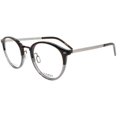 Flexon Men's Eyeglasses - Brown Horn Gradient Round Shape Full Rim Frame | B2024 221