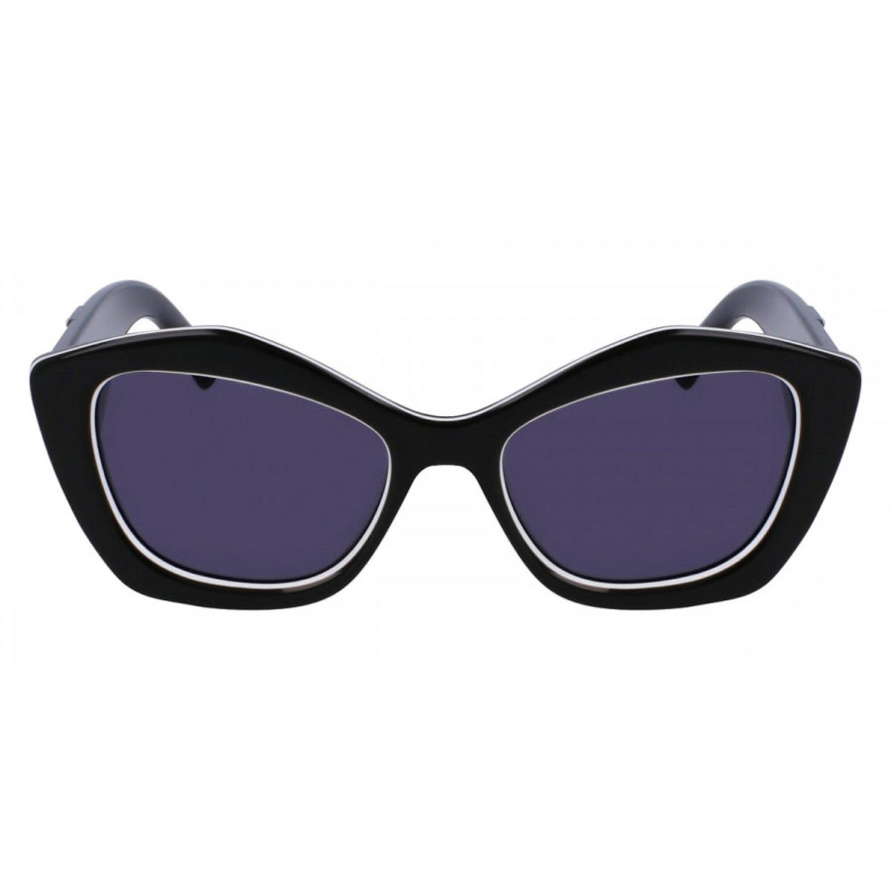 Karl Lagerfeld KL6127S 006 Sunglasses ? Black/White/Grey Cat Eye 52mm-NEW Karl Lagerfeld KL6127S 006 Sunglasses Women main image 4