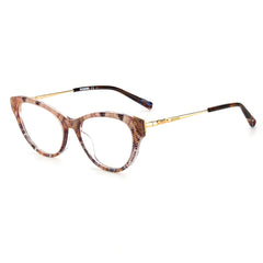 Missoni Women's Eyeglasses - Nude Plastic/Metal Cat Eye Full Rim Frame | MIS 0044 0FWM