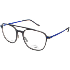 Morel Men's Eyeglasses - Grey Blue Acetate Pilot Shape Full Rim Frame | 30107L GB12
