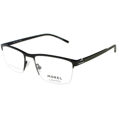 Morel Men's Eyeglasses - Green Metal Rectangular Shape Half Rim Frame | 30310L VN05