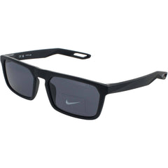 Nike Unisex Sunglasses - Matte Black Rectangular Full Rim Frame | NV03 DZ7374 010