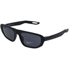 Nike Unisex Sunglasses - Matte Black Rectangular Full Rim Frame | NV04 DZ7376 010