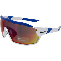 Nike Unisex Sunglasses - White/Game Royal Full Rim Frame | SHOW X RUSH TEAM FD1887 105