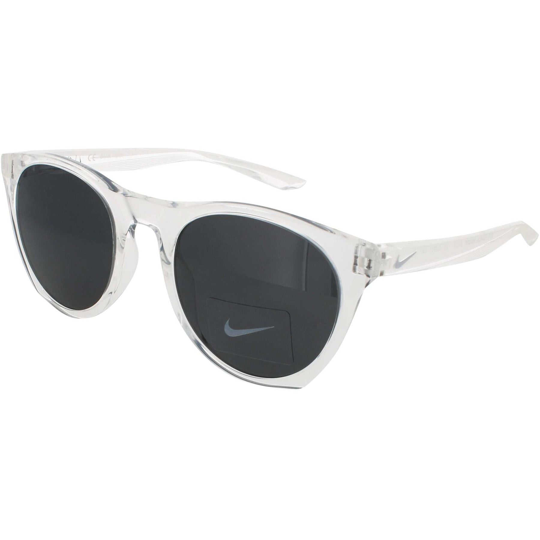 NWT Nike NIKE-ESSENTIAL-HORIZON-EV1118 Clear/White 51mm Sunglasses Amazon.com: Nike EV1118-910 Horizon Sunglasses Clear Frame  main image 2