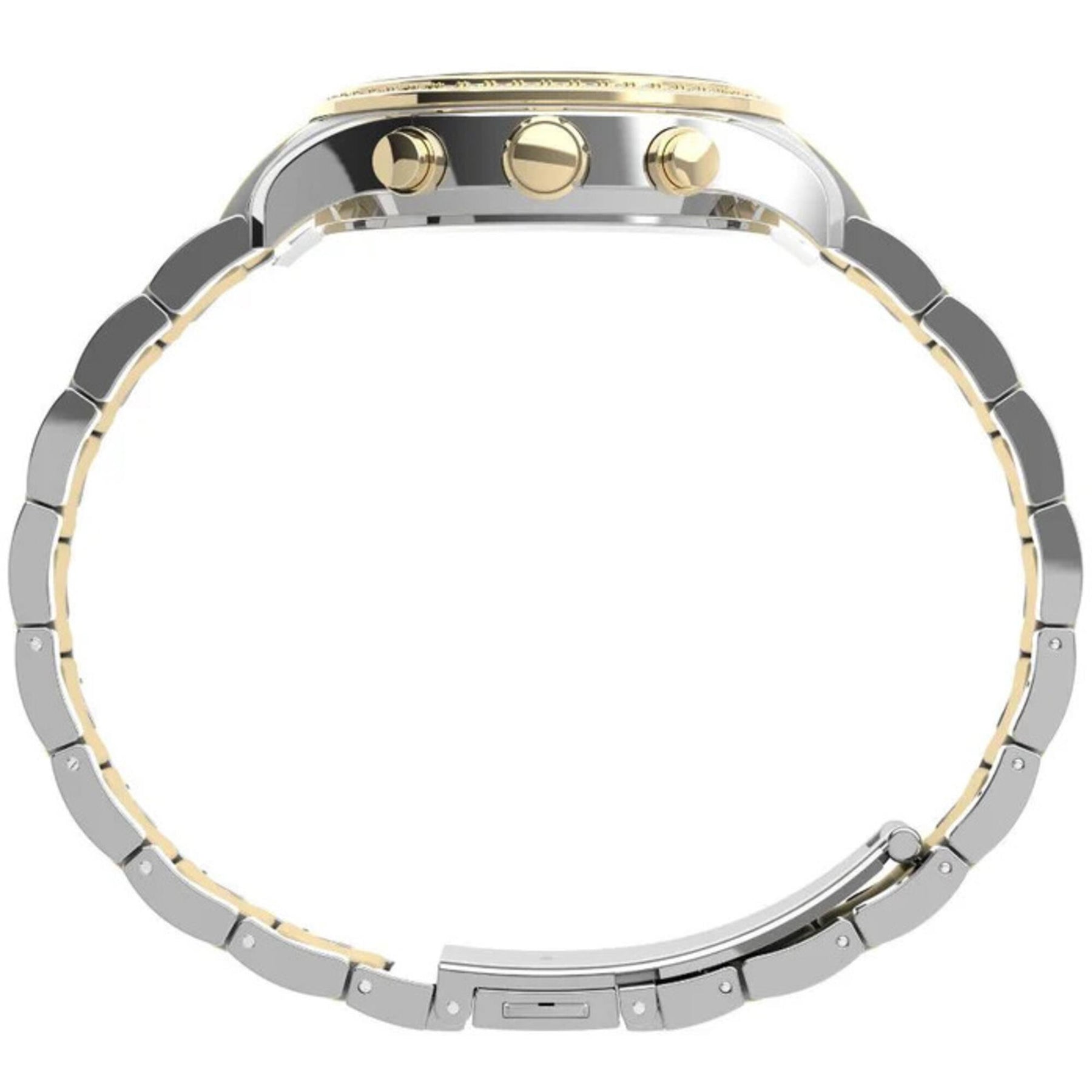Timex Women\'s Watch TW2V57700 Quartz Chronograph Silver Dial Two Tone Steel 38mm Timex Chronograph Quartz Crystal Silver Dial Ladies Watch  main image 2