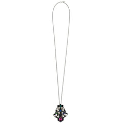 Swarovski Women's Necklace - Buzz Multicolor Crystals with Palladium Chain | 5070638