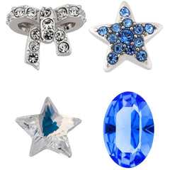 Swarovski Women's Treasure Set - Clear Crystals and Blue Sapphire 4 Piece | 5071289