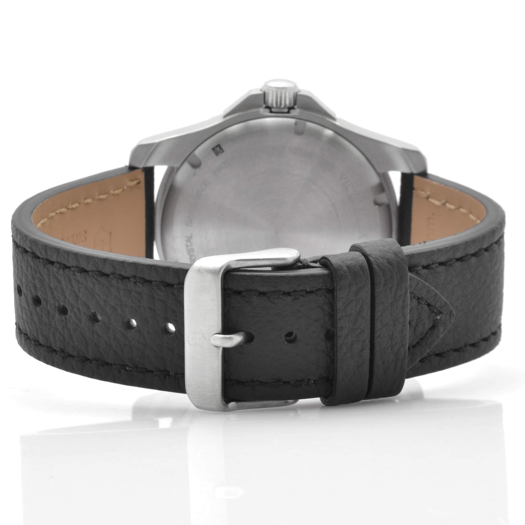 Victorinox Swiss Army Men's Quartz Watch - Maverick Black Leather