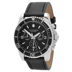 Victorinox Swiss Army Men's Chronograph Watch - Maverick Black Dial Strap | 241864