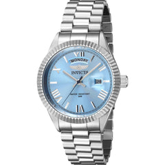 Invicta Men's Watch - Specialty Light Blue Dial Silver Steel Bracelet Date | 43933