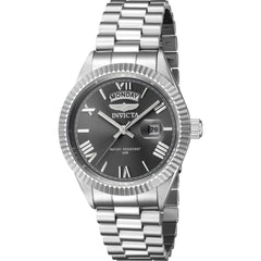 Invicta Men's Watch - Specialty Grey Dial Silver Tone Steel Bracelet Day-Date | 43937