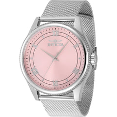 Invicta Men's Watch - Celestial Quartz Pink Dial Stainless Steel Bracelet | 48485