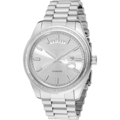 Invicta Men's Watch - Elite Diamond Quartz Silver Tone Dial Steel Bracelet | 48759