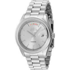 Invicta Women's Watch - Elite Diamond Quartz Silver Tone Dial Steel Bracelet | 48763