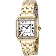 Invicta Women's Watch - Angel Crystal Silver Tone Dial Yellow Gold Bracelet | 48995