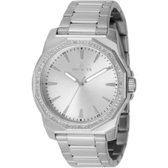 Invicta Men's Watch - Speedway Silver Tone Dial Crystal Bezel Steel Bracelet | 49104