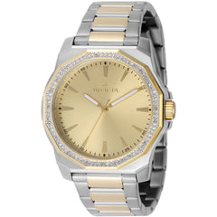 Invicta Men's Watch - Speedway Quartz Crystal Bezel Gold Tone Dial Bracelet | 49106