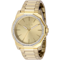 Invicta Men's Watch - Speedway Quartz Crystal Bezel Yellow Gold Bracelet | 49108