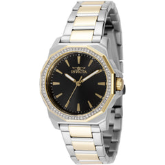 Invicta Women's Watch - Speedway Quartz Black Dial Two Tone Bracelet | 49112