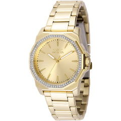 Invicta Women's Watch - Speedway Quartz Crystal Bezel Gold Tone Dial Bracelet | 49113
