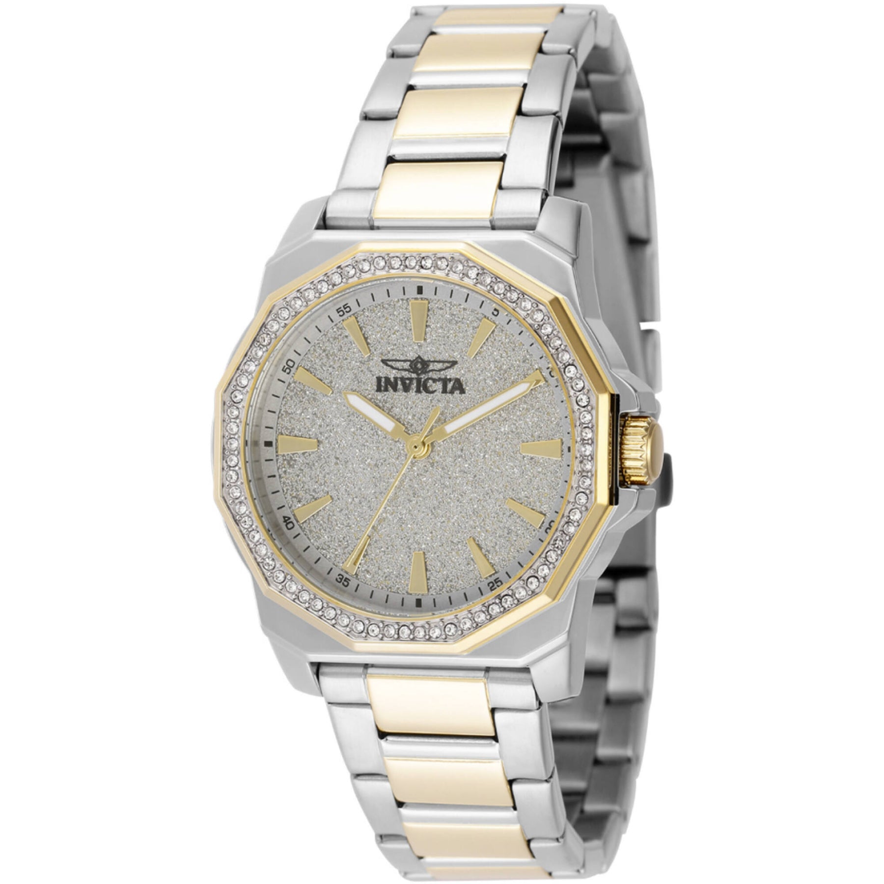 Invicta Gold and Silver Watch with Sparkling Accents Invicta Women main image 2