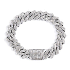 Invicta Men's Bracelet - Elements Silver Tone Stainless Steel Rhinestones | 80818