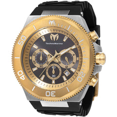 Technomarine Men's Watch - Manta Ocean Chrono Gold Tone and Black Dial | TM-224018